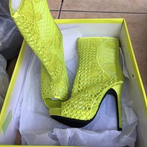 Neon Green Heels